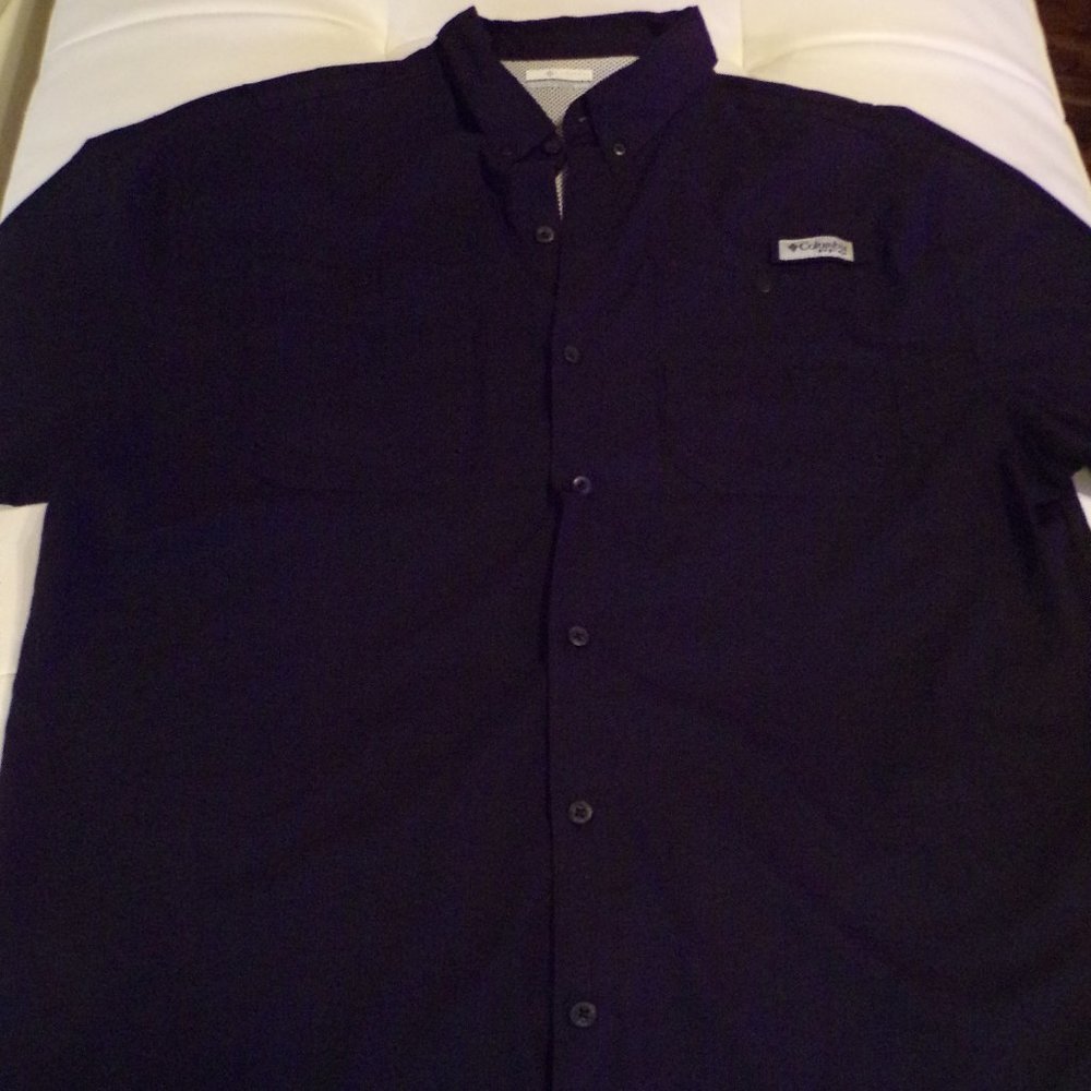 Columbia Black Short Sleeve Shirt Men's Black